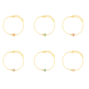 Bracelet à breloques en argent sterling S925 avec zircon, motif abeille de dessin animé mignon, vente en gros d'usine ROXI - Product Image 2