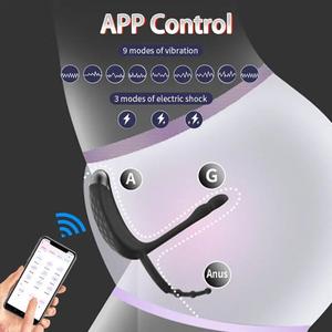 Mr. B M4 Cobra Penis Rings Texture Cock Ring 9 Vibration 3 Electric Shock Pattern avec Phone APP Control for Men - Product Image 3