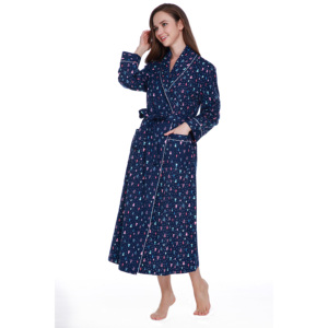 High Quality Custom <strong>Women's</strong> Cotton Bathrobe Eco Friendly Organic <strong>Housecoat</strong> <strong>for</strong> <strong>Women</strong> Bath Robe - Product Image 2