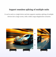 Afficheur LED mobile double face à trois volets Jode P2 P2.5, affichage numérique couleur pleine pour publicité intérieure
