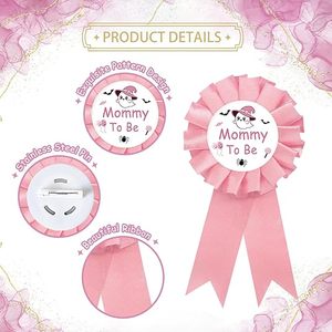 Pin <span class=keywords><strong>de</strong></span> hojalata <span class=keywords><strong>de</strong></span> Halloween con diseño <span class=keywords><strong>de</strong></span> Futura Mamá Fantasma (azul) y Futuro Papá (rosa), Botón para Revelación <span class=keywords><strong>de</strong></span> <span class=keywords><strong>Género</strong></span>, Recuerdos para Fiesta <span class=keywords><strong>de</strong></span> Baby Shower - Product Image 5