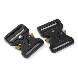 Side Release Buckle Zinc Alloy Black Durable For Bags Adjustable <b>Webbing</b> Backpack Buckles - Product Image 2