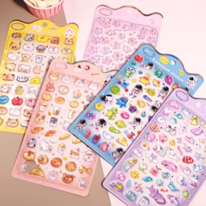 Adesivi <span class=keywords><strong>Decorativi</strong></span> NEKONI 3D in Rilievo con Animali, Oceano, Fiori di Ciliegio, Spazio e Cristalli <span class=keywords><strong>per</strong></span> Telefoni e Bicchieri - Product Image 2