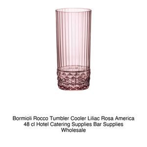 Bormioli Rocco Cooler Glass 48 cl Liliac Pink America' H 16.2 cm Ø 7.4 cm - Product Image 2