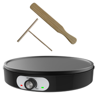 Machine à gaufres électrique professionnelle, portable, pour la maison, avec revêtement antiadhésif et thermostat réglable, pour la cuisine