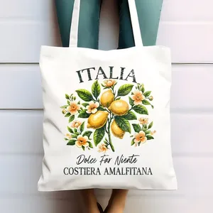 Borsa tote Mangoes Sweet and Tropical con stampa ad acquerello, borsa in tela con design a frutta, borsa riutilizzabile per l'estate - Product Image 3