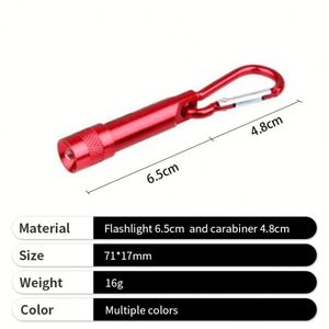 2026 Mini Keychain Flashlight Portable White Light Camping Emergency Outage Aluminum Alloy Small Portable Key Chain Flash Light - Product Image 4
