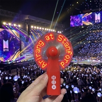Mini ventilateur portable avec impression personnalisée de texte/logo LED 1 couleur pour cadeaux - yuguang F011 Cadeau de fête