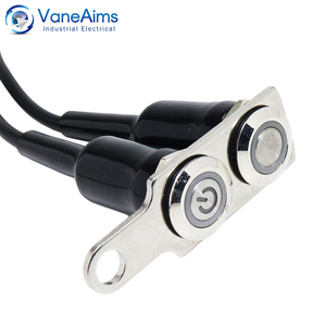 Biểu Tượng Tùy Chỉnh Xe Máy Chuyển Đổi Điện Đa-Nút Điện Tử Kim Loại Nút Bấm LED Chiếu Sáng Tối Đa Hiện Hiện tại 3A 24V/12V IP65 1NO 2NO - Product Image 4