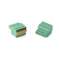 2.5mm Brass Pluggable PCB Connector with Spring Terminal Block