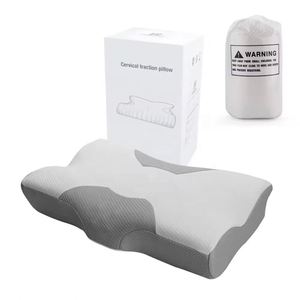 Oreiller Cervical Contour avec Logo Personnalisé Hôtel Camping Coussin de Massage Gonflable en Mousse à Mémoire de Forme Caractéristiques Souples Cou Plié Tricoté - Product Image 1