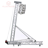 Torre de Soporte para Altavoces Line Array, 500 kg, Aleación de Aluminio, Diseño Modular, Conexión Soldada Antióxido para Exhibiciones en Suelo