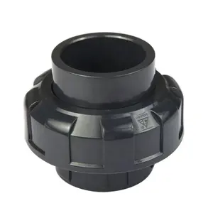 DIN Standard Plastic Chemical Pipe UPVC Union Connectors Pipe Fittings 2 Inch 4 Inch Plastic PVC Union Fittings