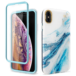 <span class=keywords><strong>Funda</strong></span> de mármol para teléfono móvil <span class=keywords><strong>iPhone</strong></span> Xs Max, TPU, PC, a prueba de golpes, con Protector de pantalla, <span class=keywords><strong>2020</strong></span> - Product Image 4