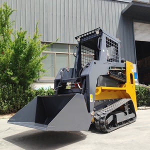 Mini <span class=keywords><strong>Skid</strong></span> Steer <span class=keywords><strong>Loader</strong></span> Mesin Kubota Kapasitas 300kg Kabin Tertutup Roda Trek Front <span class=keywords><strong>Loader</strong></span> - Product Image 5
