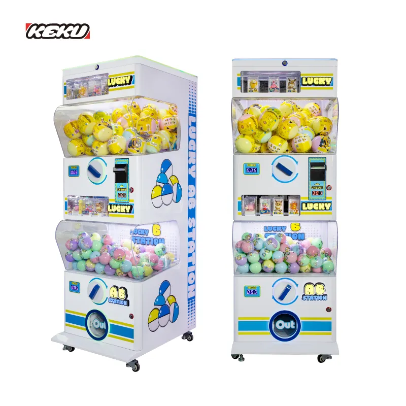 Máquina de venda automática de brinquedos Gacha Gachapon Gashapon Cápsula Máquina de venda automática Gashapon Brinquedos Bola Gashapon Cápsula Máquina de brinquedos