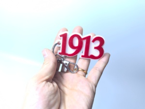 Porte-clés en acrylique avec lettres grecques 1913 <span class=keywords><strong>1920</strong></span> 1922 1922, porte-clés en plastique léger pour sac - Product Image 2