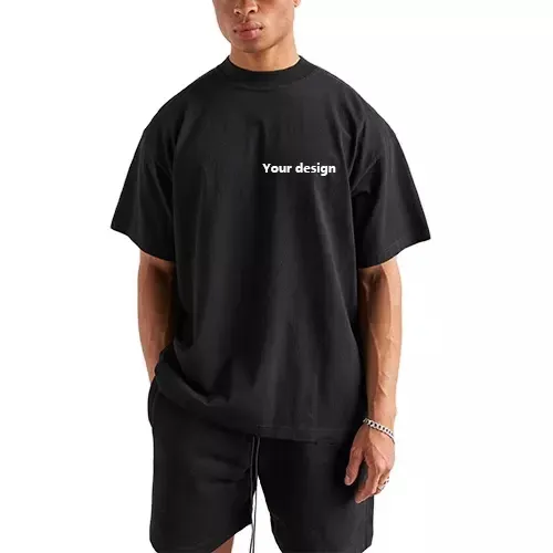 Streetwear Oversized Tshirt For Men Clothing Manufacturers Custom Graphic Screen Printing Blank Supima Cotton Men'S T-Shirts