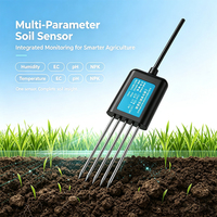 Capteur de sol sans fil LoRaWAN 7-en-1, température et humidité/EC/pH/NPK, étanche IP68 pour l'agriculture intelligente