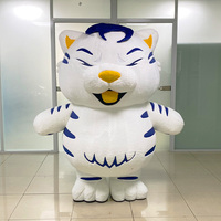 Personnage de dessin animé de footballeur gonflable géant de 3 m/9,84 pi, jouet en peluche gonflable, publicité gonflable, mascotte personnalisée gonflable