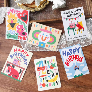 Cartes de vœux d'<span class=keywords><strong>anniversaire</strong></span> pour enfants, cartes d'<span class=keywords><strong>anniversaire</strong></span> personnalisées imprimées, cartes de dessins animés <span class=keywords><strong>joyeux</strong></span> <span class=keywords><strong>anniversaire</strong></span> - Product Image 4