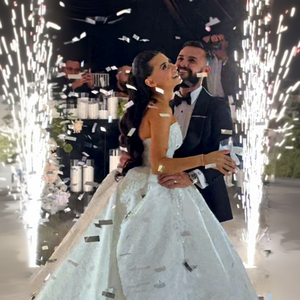 Macchina per Scintille Fredde DMX 600W - Decorazioni Portatili in Metallo <span class=keywords><strong>a</strong></span> <span class=keywords><strong>Tema</strong></span> Romantico per DJ, Matrimoni, Club ed Eventi - Product Image 6