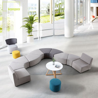 Canapé de réception moderne pour bureau, mobilier commercial, ensemble de canapés de bureau, canapé d'attente pour espaces publics