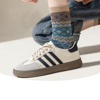 Chaussettes d'hiver vintage en coton doux et amusantes, style ethnique coloré unisexe, nouveauté mode automne-hiver