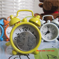 Mini réveil de bureau en métal de 40 mm avec sonnerie horaire pour les enfants, cadeaux pour la rentrée scolaire et le Ramadan