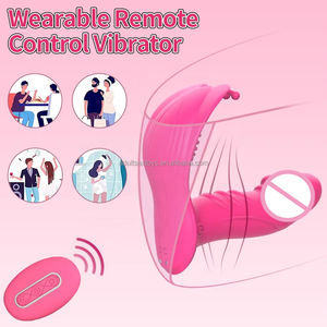 Venta al por mayor de fábrica: Juguetes sexuales para adultos para mujeres, bragas vibradoras con 3 modos de ondas y 7 de vibración, juguete en forma de rosa, vibrador de mariposa portátil para punto <span class=keywords><strong>G</strong></span>. - Product Image 4