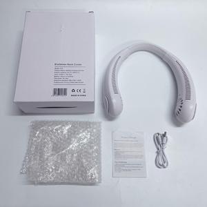 พัดลมคล้องคอแบบพกพาไร้ใบพัด ยี่ห้อ IStapromo ชาร์จผ่าน USB พัดลมมินิแบบไร้ใบพัด พัดลมคล้องคอแบบพกพา - Product Image 5