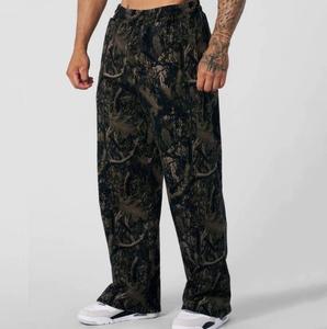 <strong>Men's</strong> Custom Logo Breathable Camouflage Baggy Pants <strong>Loose</strong> <strong>Fit</strong> Casual Sports <strong>Joggers</strong> for Summer Workout Training Wholesale - Product Image 5
