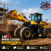 LW50 Radlader 162KW 15 Tonnen 17 Tonnen Frontlader mit Hoher Ausbrechkraft für Steinbruch-Bergbau und Gesteinslager-Verladearbeiten