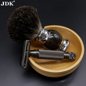 Rasoir manuel de sécurité en acier inoxydable JDK, rasoir à lame unique pour barbier, rasoir pour hommes - Product Image 6