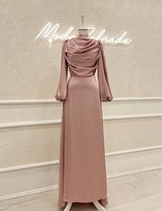 Abito lungo lungo manica musulmana da donna abito modesto abito musulmano <span class=keywords><strong>turchia</strong></span> - Product Image 5