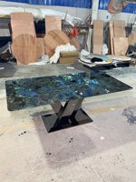 Granit exotique brésilien naturel Lemurain Blue Table Top cuisine Carrelages de sol de luxe Labrador Blue Granit pour dessus de table