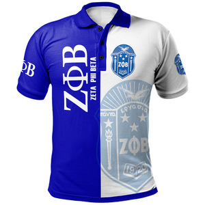 <span class=keywords><strong>Polo</strong></span> da uomo con Logo personalizzato Zeta Phi Beta a maniche corte stile traspirante segno a mano <span class=keywords><strong>Polo</strong></span> stampato 3D <span class=keywords><strong>magliette</strong></span> da uomo t-Shirt - Product Image 6