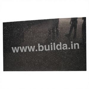 Dalles de granit noir absolu au design moderne avec finition antique, découpées sur mesure pour l'hôtellerie et la construction, provenant d'Inde - Product Image 1