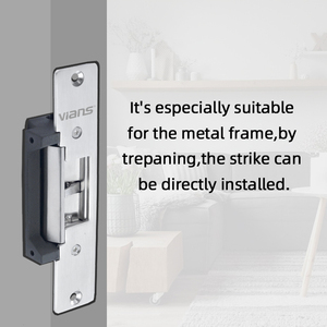 Vians Korte Lange Paneeldeur Status Signaal Output Geen Nc Dc 12V 800Kg Houden Amerikaanse Standaard Elektrische Slag - Product Image 6