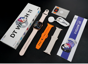 นาฬิกาอัจฉริยะ DT <span class=keywords><strong>WATCH</strong></span> 11 หน่วยความจำ 16GB รองรับ 5G/<span class=keywords><strong>WiFi</strong></span>/4G กันน้ำระดับ IP68 ปลดล็อคแล้ว เกรด A+ ตัวเรือนเหล็กคุณภาพเยี่ยม - Product Image 2