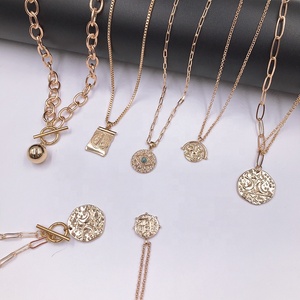 Amazon Bán Chạy Nhất <span class=keywords><strong>Moon</strong></span> And Sun Mạ Vàng 14 OT Mặt Dây Chuyền Vòng Cổ Cho Phụ Nữ Choker Vòng Cổ - Product Image 2