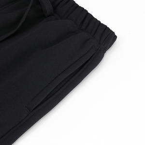 Pantalones casuales para correr acampanados 405G algodón hombres Streetwear pierna ancha en blanco de alta calidad - Product Image 6