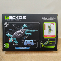 Mainan Kadal Panjat Dinding Lucky Toys, Robot Gecko Pengendali Jarak Jauh, Kadal Listrik Merayap Lantai dan Langit-langit, Mobil RC