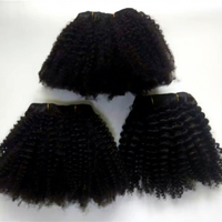 Extensions de cheveux afro crépus à texture nouvelle, très demandées, meilleure qualité, mèches de cheveux humains vierges bruts du Cambodge, afro crépus 4a4b