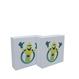 Wholesale Price Recycled Paper Condom Box Printing White Cartoon Paper Box Personal Care Packaging Box