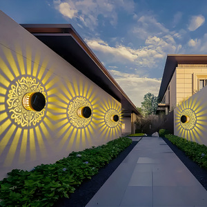 Lámpara Solar de Pared para Exteriores, Cilíndrica, LED, Impermeable, Ángulo de Haz de 20 Grados, para Balcón, Patio, Villa, Iluminación de Puerta - Product Image 4