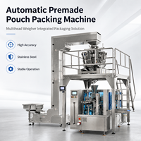 Machine de remplissage et de scellage automatique de sachets préformés, machine d'emballage rotative à 8 stations pour sachets Doypack à fermeture éclair
