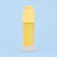 Nouvelle bouteille de lotion cosmétique en plastique sans air, rotative, carrée, avec pompe de levage rotative, personnalisable et vendue en gros