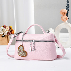 Heart Shaped <b>Small</b> Square Handbag <b>Black</b> Crossbody <b>Bag</b> Medium Size Everyday Use Covered <b>Bag</b> Spring 2026 - Product Image 3