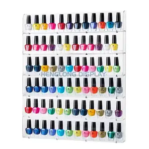 Ensemble de supports de vernis à ongles en plastique, 20 pièces, support mural étanche, pour flacons d'huiles essentielles, en acrylique Transparent